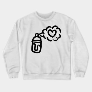 spray paint heart Crewneck Sweatshirt